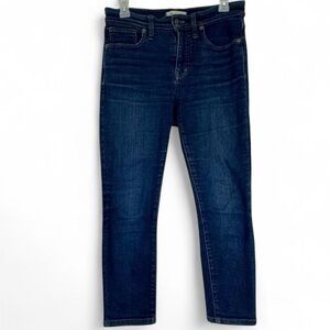 Size 26 Women’s Madewell 9” Mid Rise Skinny Indigo Dark Wash Denim Jeans Pants